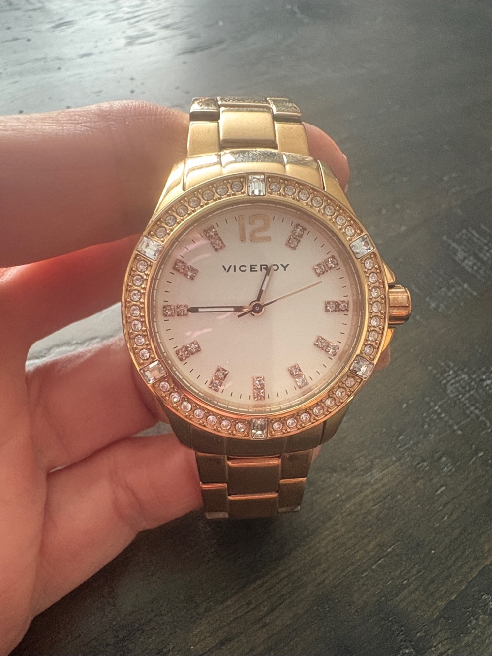 Women’s Gold Crystal Accent Bracelet Watch - Gold